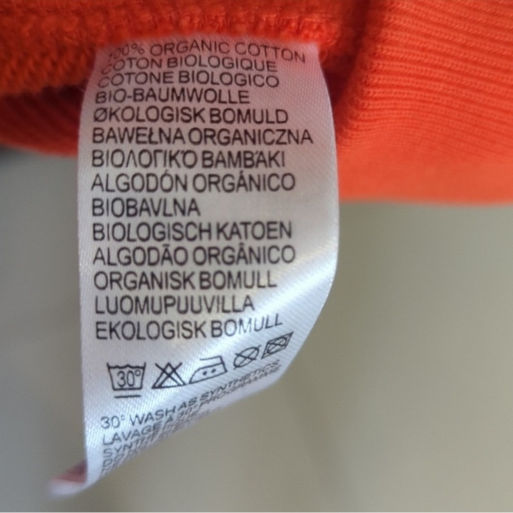 Men's Paul Smith Orange Classic Zip Up Hooded Sweatshirt - Size M Like New - Picture 4 of 8